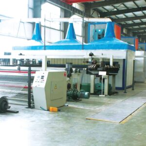 Ligne de production de géogrilles en plastique