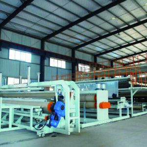 Ligne de production de géomembranes plastiques